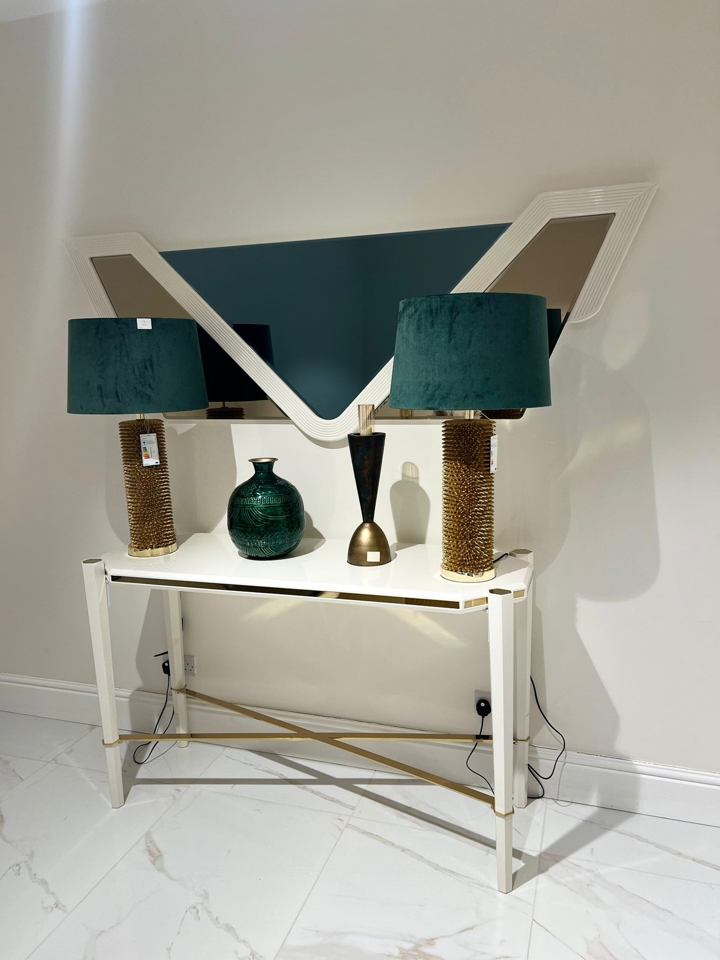 Armani Console Table With Mirror - Homesignature