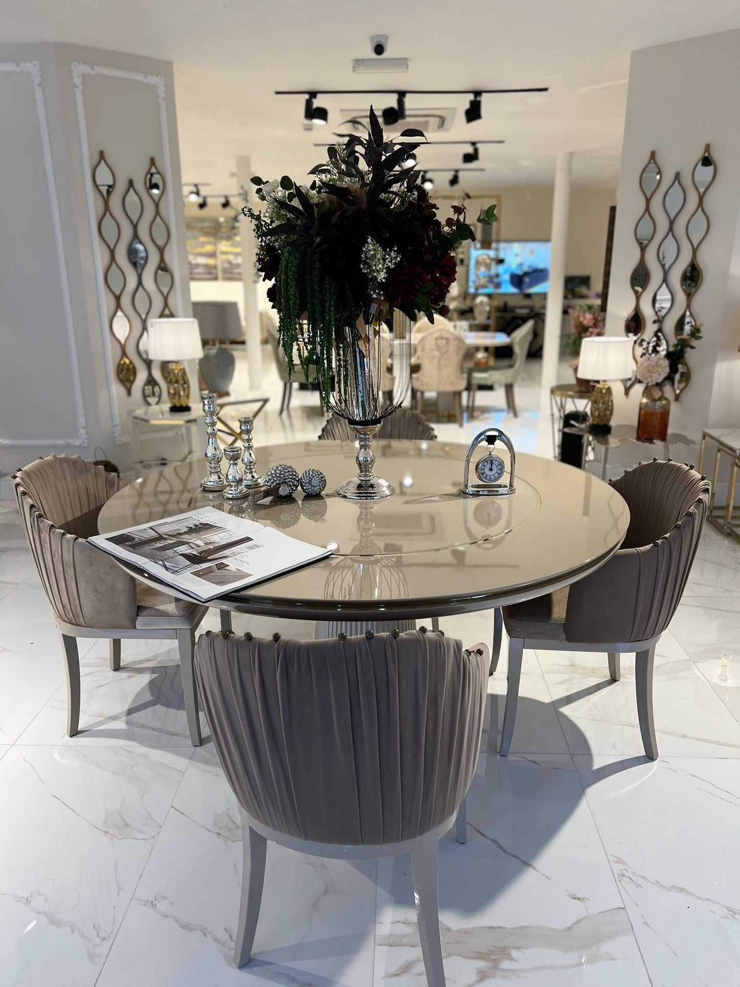 Miami Dining Table with 4 Chairs - Homesignature