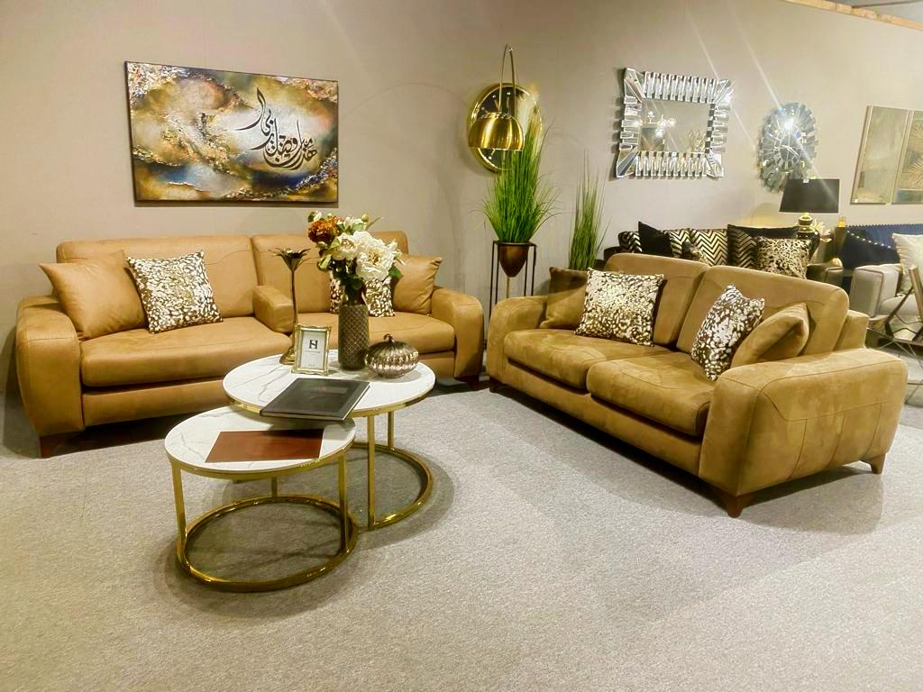 Anemon Sofa Set - Light Brown - Home Signature