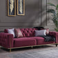 Gold Sofa full Set 3 seaters , 2 seaters , arm chair